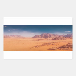 Jordan, Wadi Rum desert Rectangular Sticker