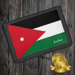 Jordanian flag fashion, Jordan patriots / sports Trifold Wallet<br><div class="desc">WALLETS: Jordan & Jordanian Flag fashion - love my country,  travel gifts,  grandpa birthday,  national patriots / sports fans</div>