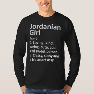 Jordanian Girl Jordan Funny Country Home Roots De T-Shirt