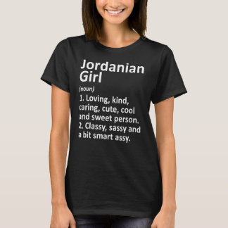 Jordanian Girl Jordan  Funny Country Home Roots De T-Shirt