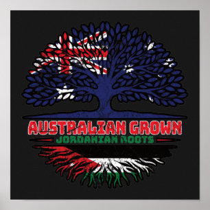 Jordanian Jordan Australian Australia Tree Roots Poster
