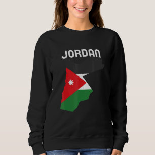 Jordanian  Jordan Flag Jordanian Independence Day Sweatshirt