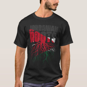 Jordanian Roots Jordan Heritage Flag T-Shirt