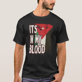 Jordanian Vintage Heritage DNA Flag T-Shirt