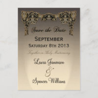 Jordey Sepia Wedding Reminder