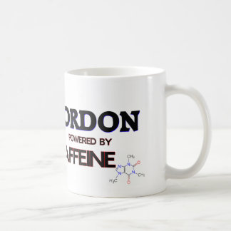 Jordon powered by caffeine coffee mug