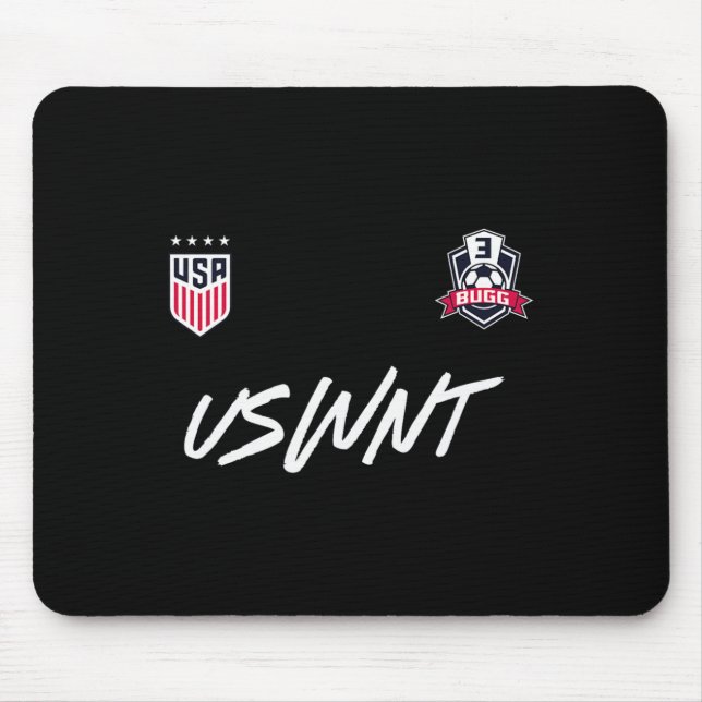 Jordyn Bugg 3 Navy Uswnt Officially Licensed  Mouse Mat (Front)