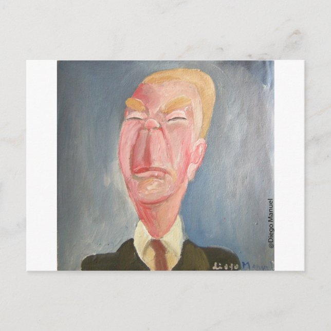 Jorge Luis Borges Postcard (Front)