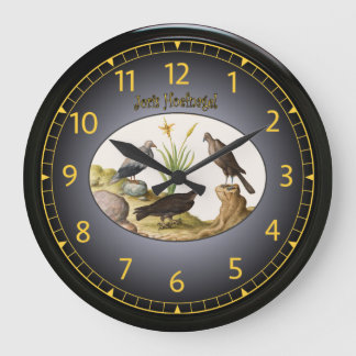 Joris Hoefnagel ~ Birds ~ 1542-1601~ Vienna ~ V004 Large Clock
