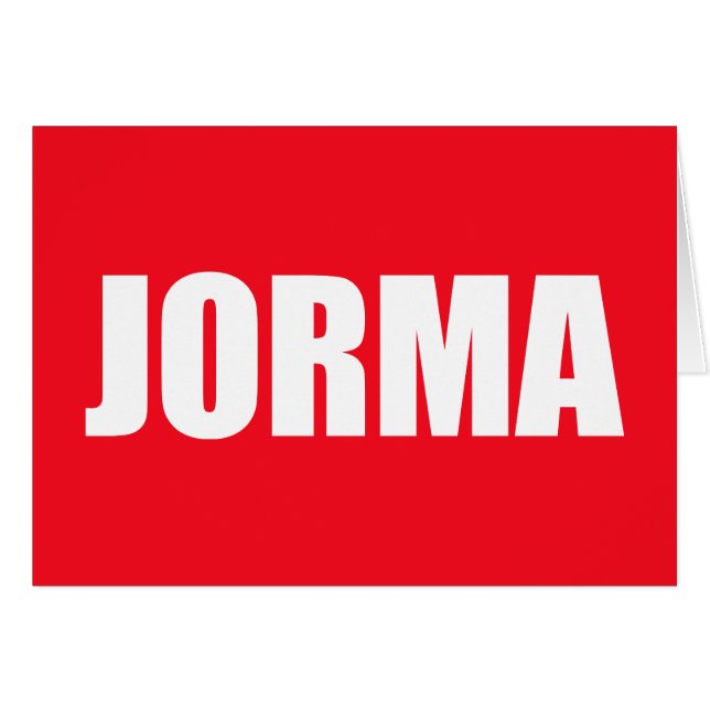 Jorma (Front Horizontal)