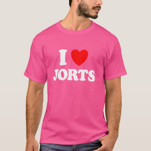 Jorts Funny Fashion Cringe Style Jean Short Pants T-Shirt