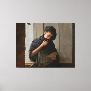 José Almeida Jr - Saudade (Longing) (1899) Canvas Print