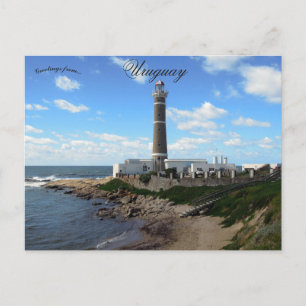 Jose Ignacio Lighthouse in Maldonado Uruguay Postcard