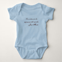 Jose Marti Poetry baby clothing 1 (blue)
