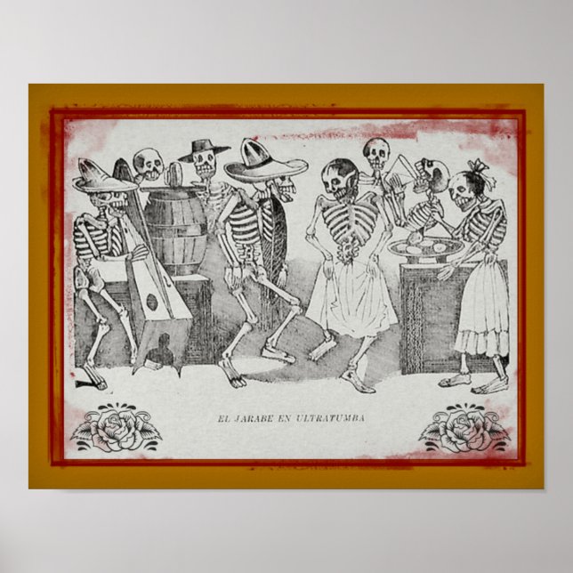 José  Posada-El jarabe en ultratumba 14"x11" Print (Front)