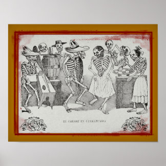 José  Posada-El jarabe en ultratumba 14"x11" Print