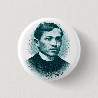 Jose Rizal (Green Print) 3 Cm Round Badge