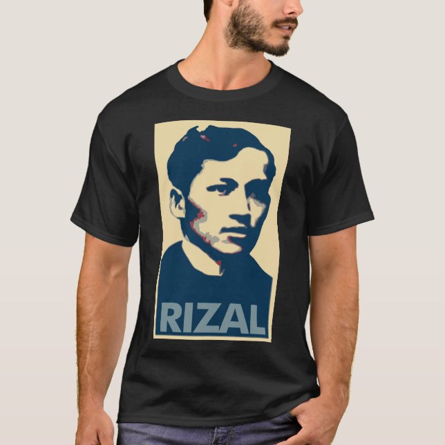 Jose Rizal Poster Political Parody T-Shirt (Front)