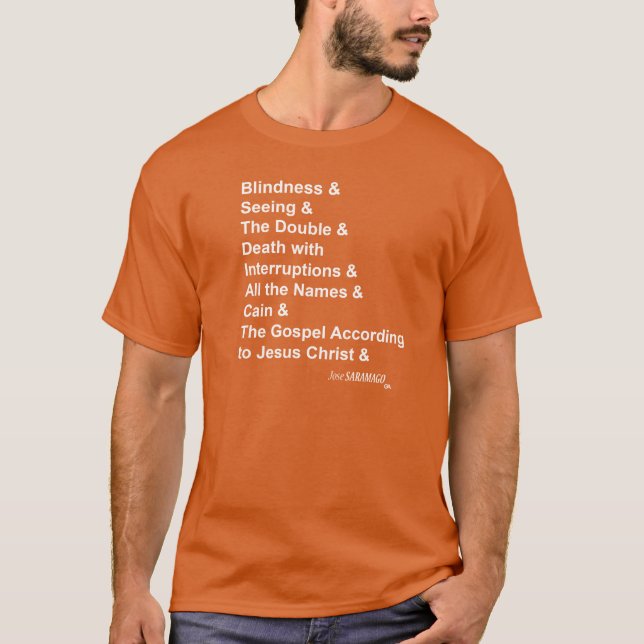 José Saramago T-Shirt (Front)