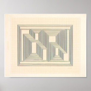 josef albers -   graphic tectonic  poster
