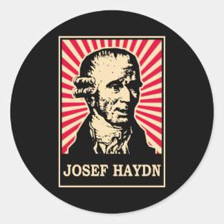 Josef Haydn Classic Round Sticker