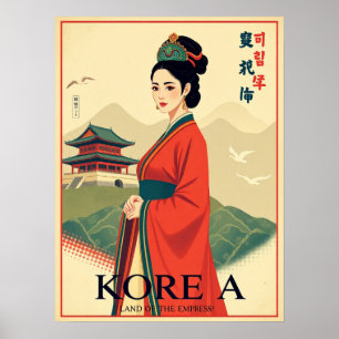 Joseon Empress – Retro Vintage Hanbok Poster