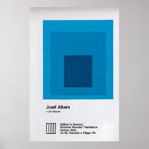 Joseph Albers Abstract Art Exhibition Poster
