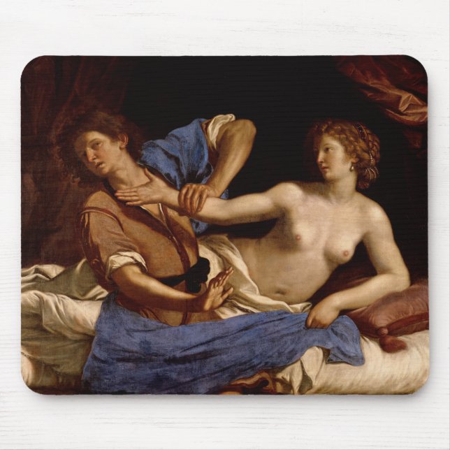 Joseph and the Wife of Potiphar, c.1649 Mouse Mat (Front)