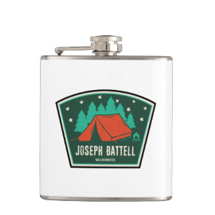 Joseph Battell Wilderness Vermont Camping Hip Flask