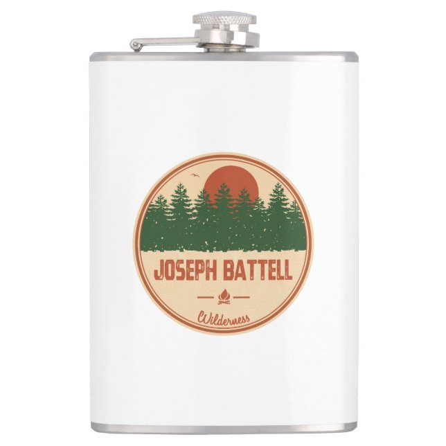 Joseph Battell Wilderness Vermont Hip Flask (Front)
