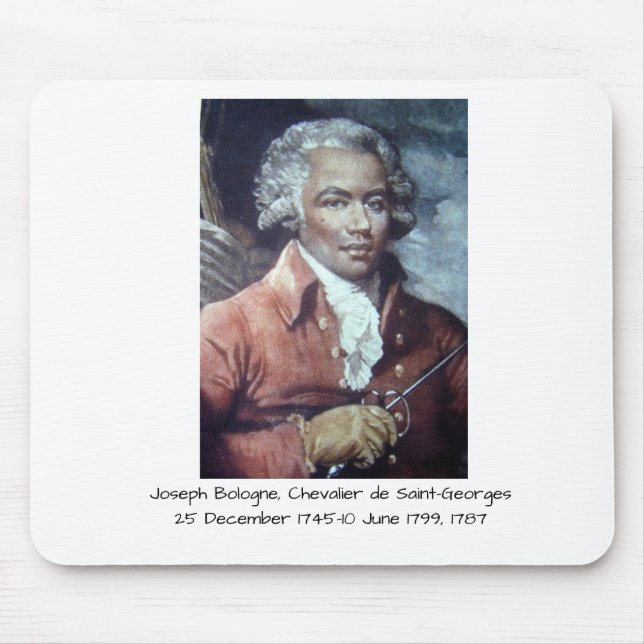 Joseph Bologne, Chevalier de Saint-Georges Mouse Mat (Front)