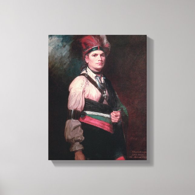 Joseph Brant, Chief of the Mohawks, 1742-1807 Canvas Print (Front)
