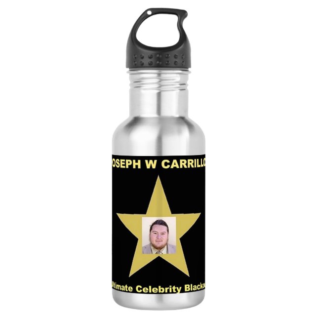 Joseph Carrillo - Ultimate Celebrity Blackout 710 Ml Water Bottle (Front)