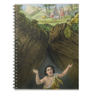 Joseph Cast into the Pit by his Brethren, from a b Notebook