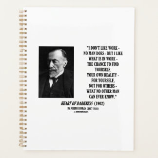 Joseph Conrad Work Chance Your Own Reality Quote Planner