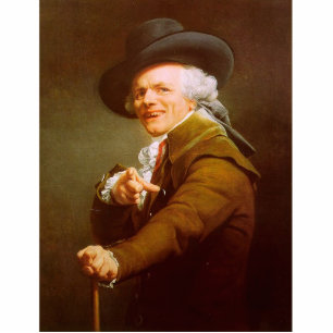 Joseph Ducreux Self Portrait Standing Photo Sculpture