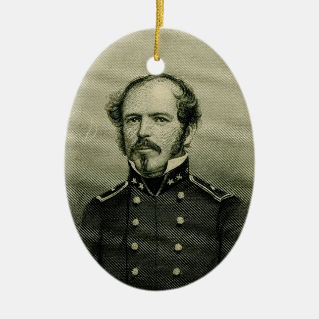 Joseph E. Johnston Ceramic Tree Decoration (Front)