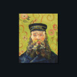 Joseph-Étienne Roulin (by Vincent van Gogh) Canvas Print<br><div class="desc">This design features an image of a painting by Vincent van Gogh that shows Joseph Étienne-Roulin, who was a postman at the Arles train station in the South of France, whom the artist met when he rented a room above the nearby Café de la Gare. Both men shared similar political...</div>