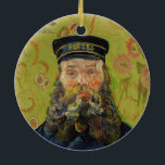 Joseph-Étienne Roulin (by Vincent van Gogh) Ceramic Tree Decoration<br><div class="desc">This design features an image of a painting by Vincent van Gogh that shows Joseph Étienne-Roulin, who was a postman at the Arles train station in the South of France, whom the artist met when he rented a room above the nearby Café de la Gare. Both men shared similar political...</div>