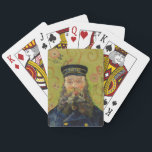 Joseph-Étienne Roulin (by Vincent van Gogh) Playing Cards<br><div class="desc">This design features an image of a painting by Vincent van Gogh that shows Joseph Étienne-Roulin, who was a postman at the Arles train station in the South of France, whom the artist met when he rented a room above the nearby Café de la Gare. Both men shared similar political...</div>