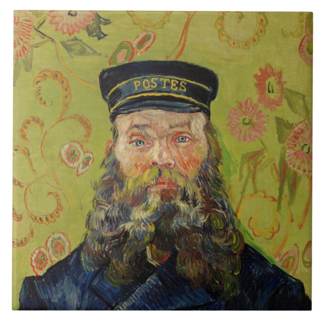 Joseph-Étienne Roulin (by Vincent van Gogh) Tile (Front)
