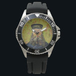 Joseph-Étienne Roulin (by Vincent van Gogh) Watch<br><div class="desc">This design features an image of a painting by Vincent van Gogh that shows Joseph Étienne-Roulin, who was a postman at the Arles train station in the South of France, whom the artist met when he rented a room above the nearby Café de la Gare. Both men shared similar political...</div>
