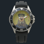 Joseph-Étienne Roulin (by Vincent van Gogh) Watch<br><div class="desc">This design features an image of a painting by Vincent van Gogh that shows Joseph Étienne-Roulin, who was a postman at the Arles train station in the South of France, whom the artist met when he rented a room above the nearby Café de la Gare. Both men shared similar political...</div>