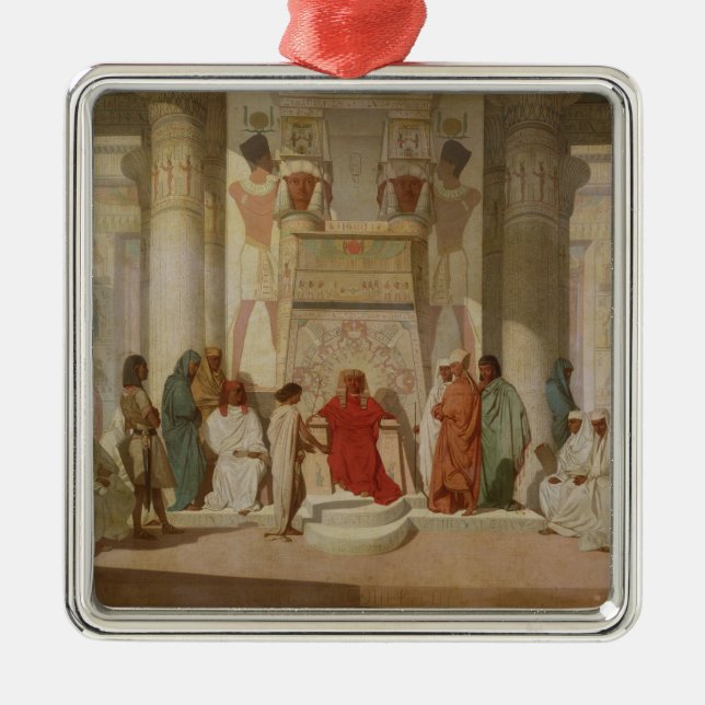 Joseph Explaining Pharaoh's Dreams Metal Tree Decoration (Front)