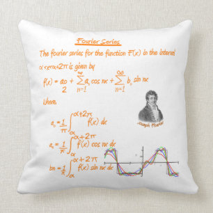 JOSEPH FOURIER AND FOURIER SERIES CUSHION