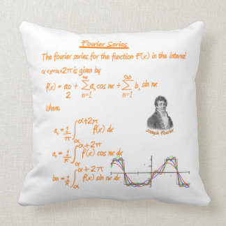 JOSEPH FOURIER AND FOURIER SERIES CUSHION