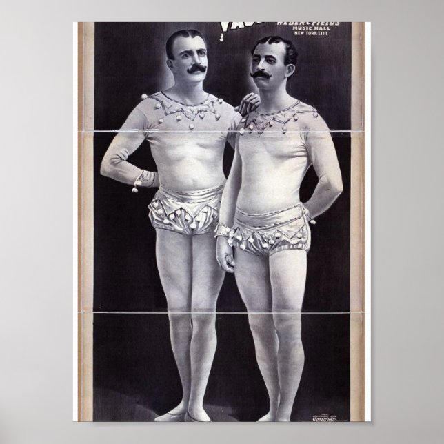 Joseph Hart Vaudeville, 'The Vanaukens' Retro Thea Poster (Front)