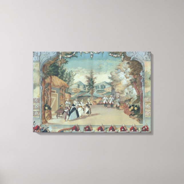 Joseph Haydn at first performance of his opera Canvas Print (Front)