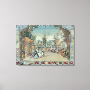 Joseph Haydn at first performance of his opera Canvas Print