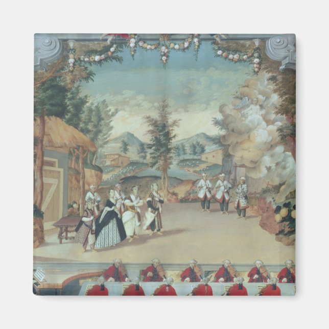 Joseph Haydn at first performance of his opera Magnet (Front)